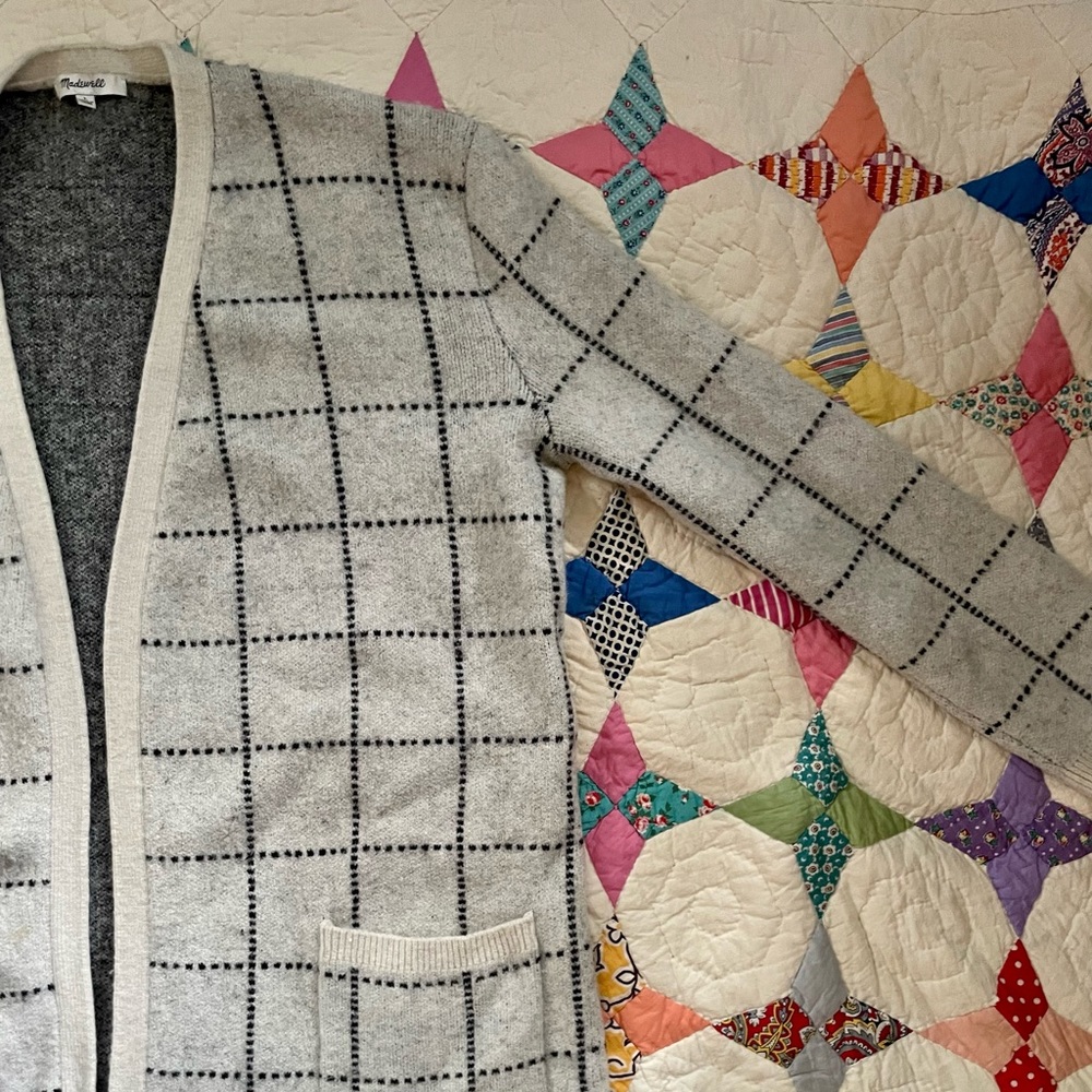 Madewell Ryder Cardigan in windowpane - Picture 5 of 14